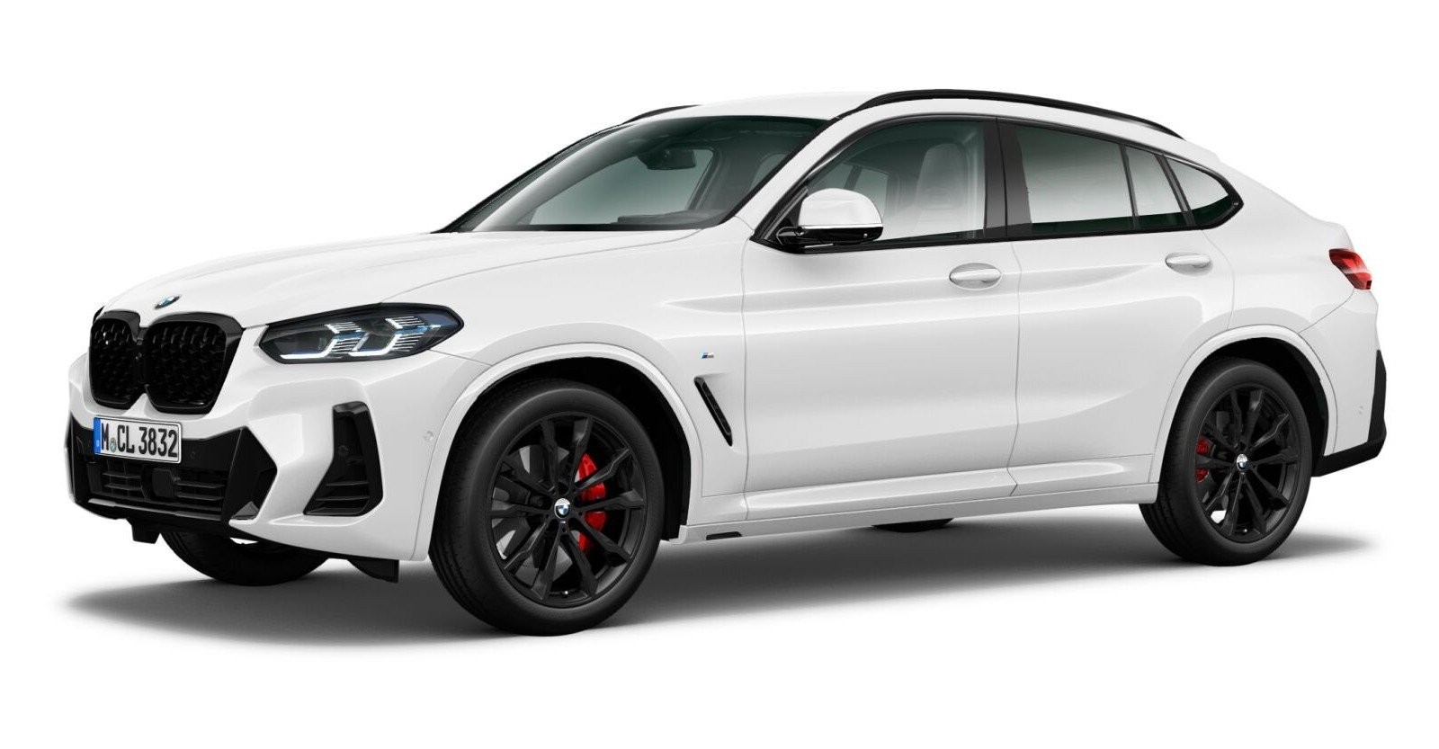 BMW X4 xDrive20d in Weiß von vorne BMW X4 xDrive20d in Weiß von vorne