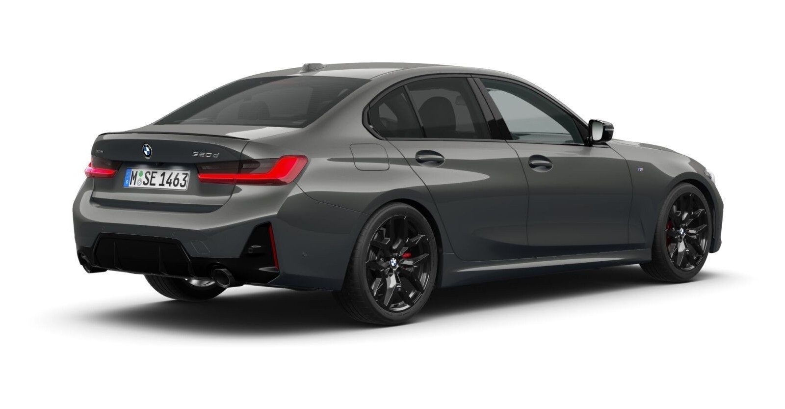 BMW BMW 3er in Grau von hinten BMW BMW 3er in Grau von hinten