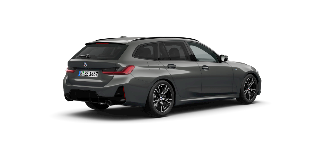 BMW BMW 3er in Grau von hinten BMW BMW 3er in Grau von hinten
