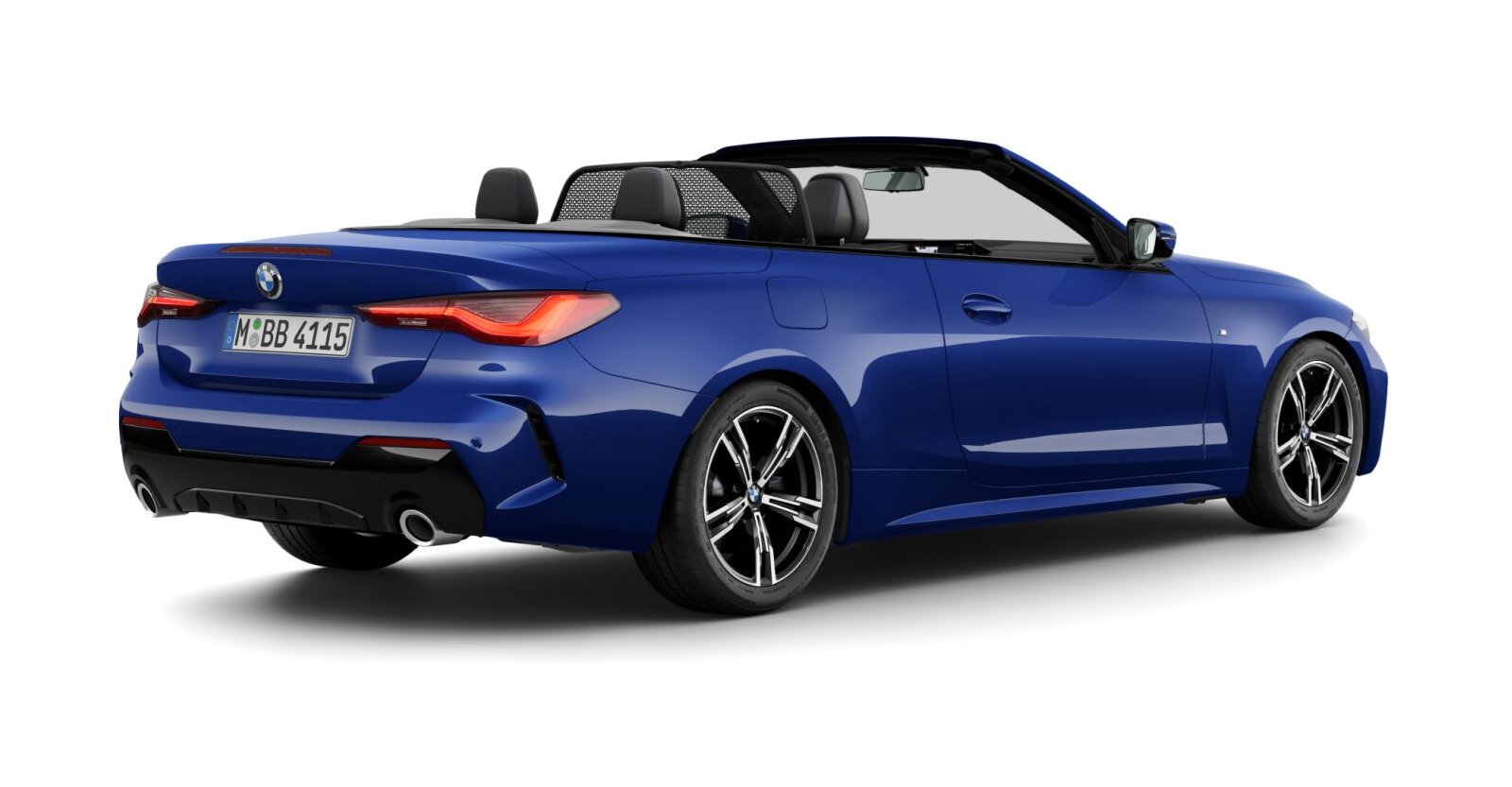 BMW BMW 4er in Blau von hinten BMW BMW 4er in Blau von hinten
