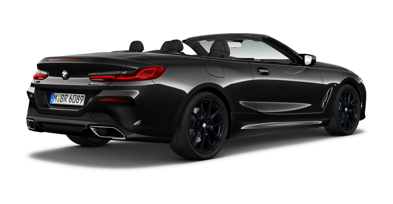 BMW BMW 8er in Schwarz von hinten BMW BMW 8er in Schwarz von hinten