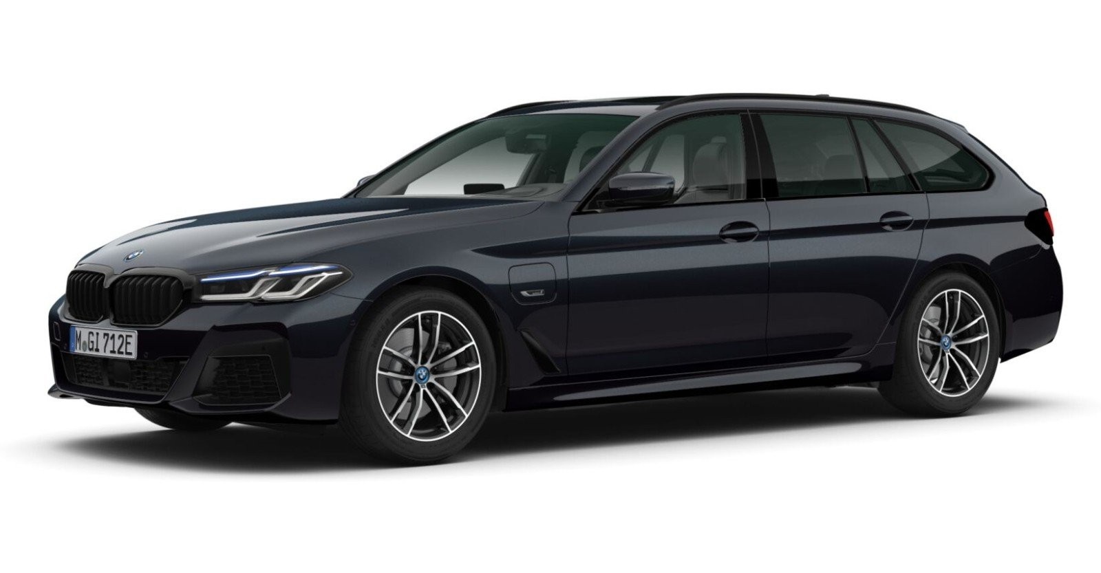 BMW BMW 5er in Schwarz von vorne BMW BMW 5er in Schwarz von vorne