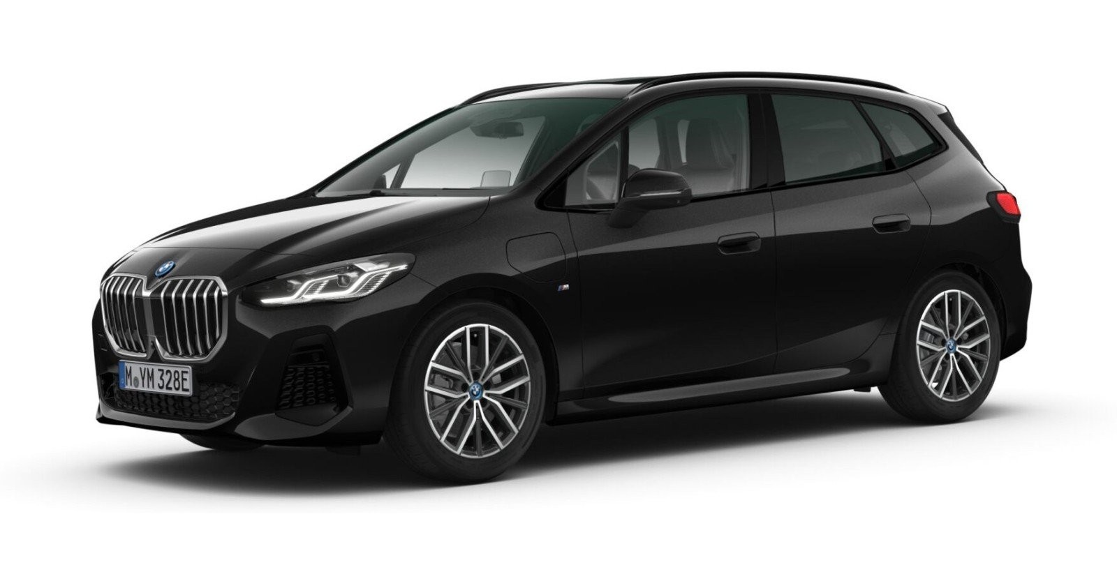 BMW BMW 2er in Schwarz von vorne BMW BMW 2er in Schwarz von vorne