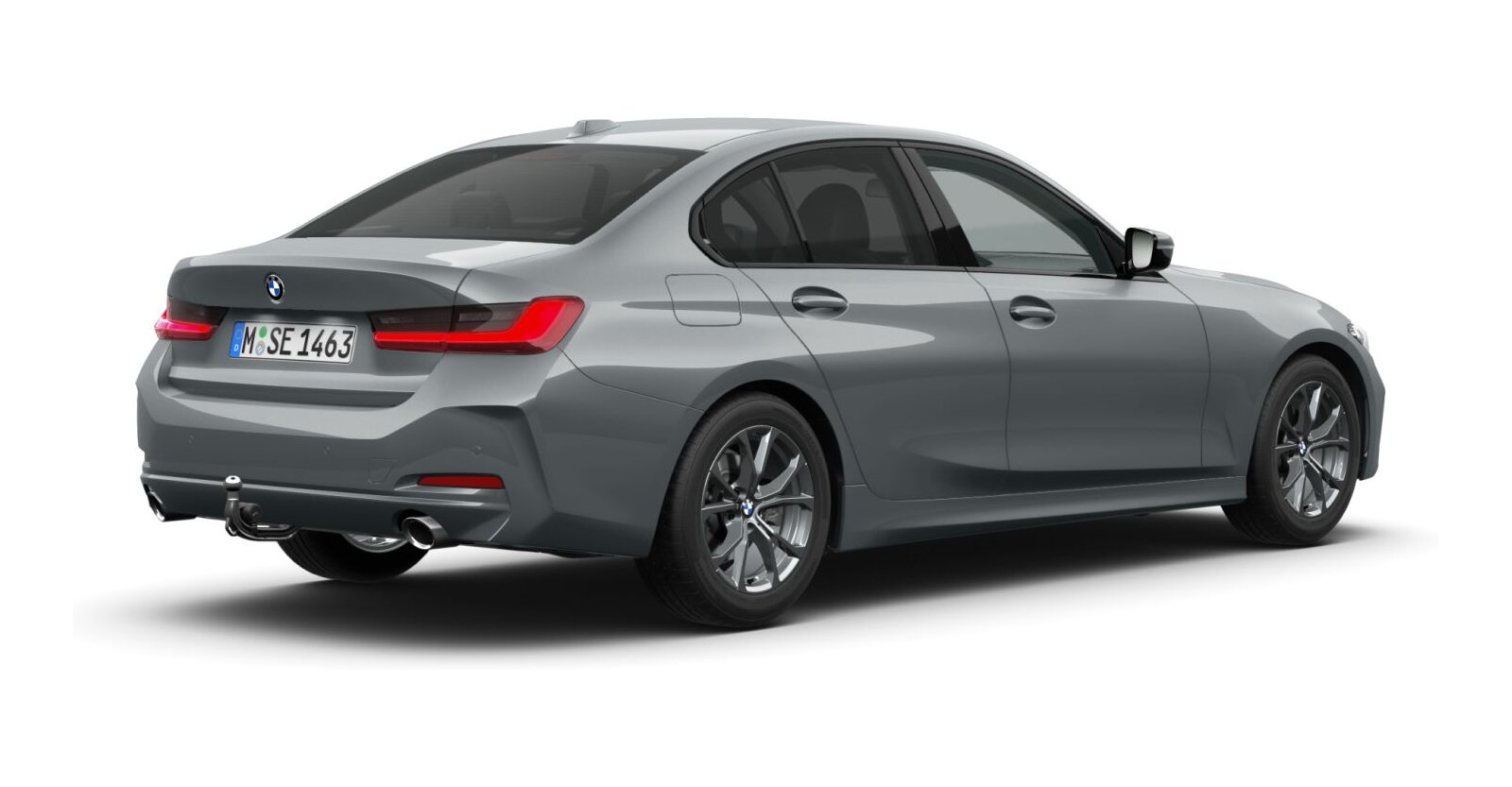 BMW BMW 3er in Grau von hinten BMW BMW 3er in Grau von hinten