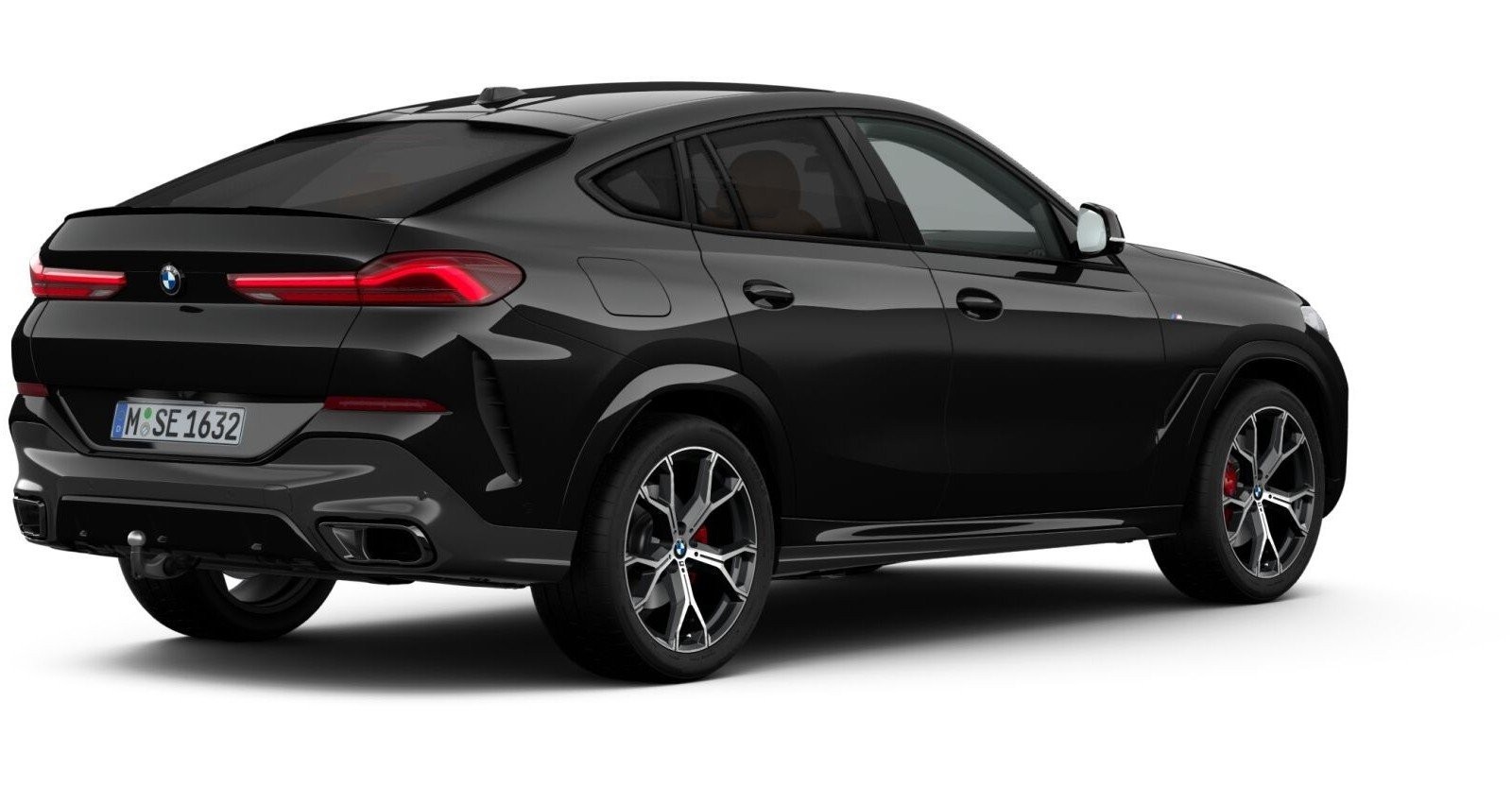 BMW BMW X in Schwarz von hinten