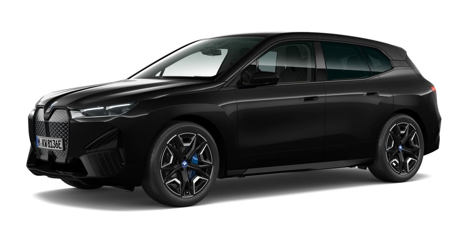 BMW BMW I in Schwarz von vorne BMW BMW I in Schwarz von vorne