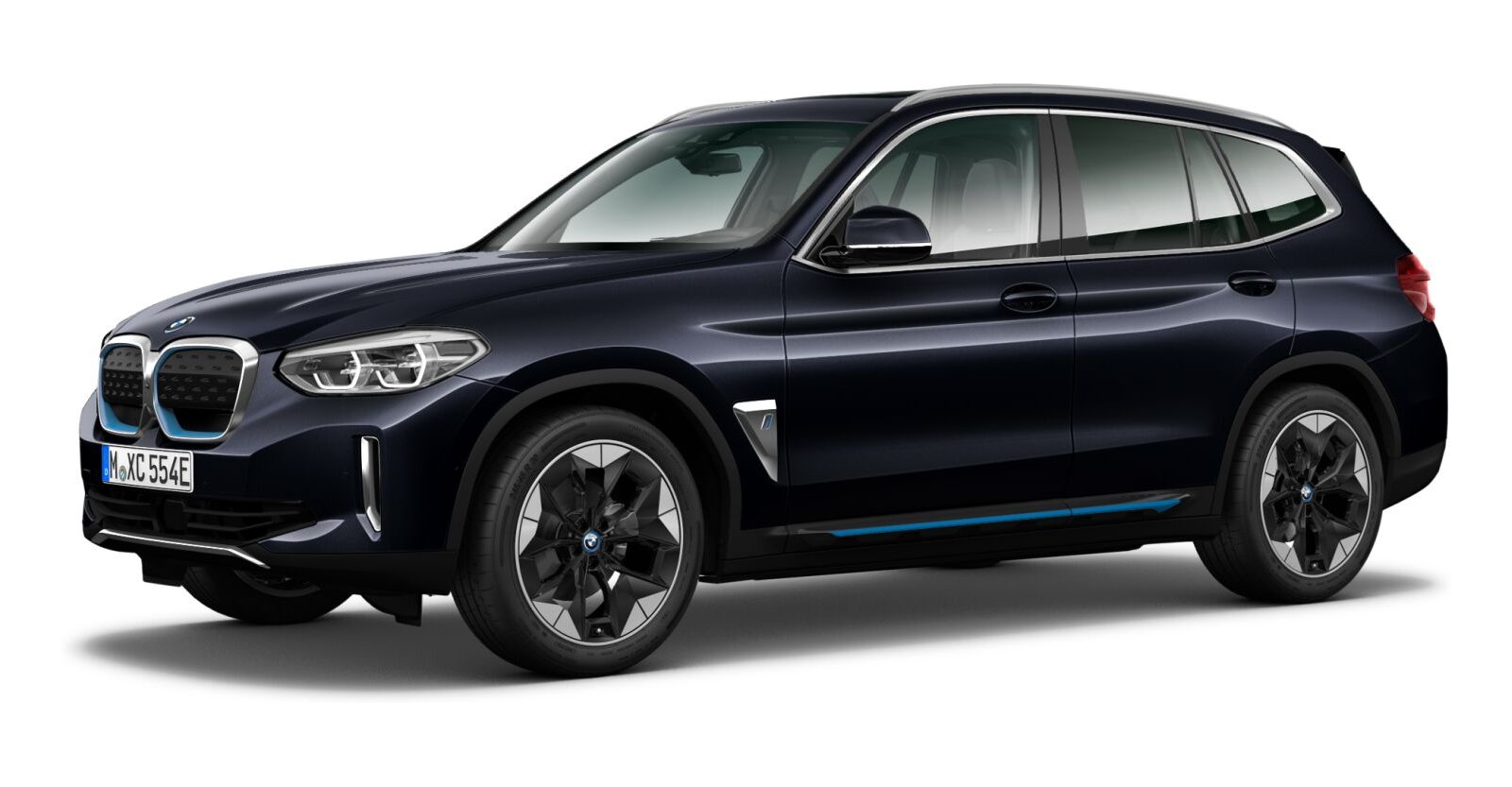 BMW BMW I in Schwarz von vorne BMW BMW I in Schwarz von vorne