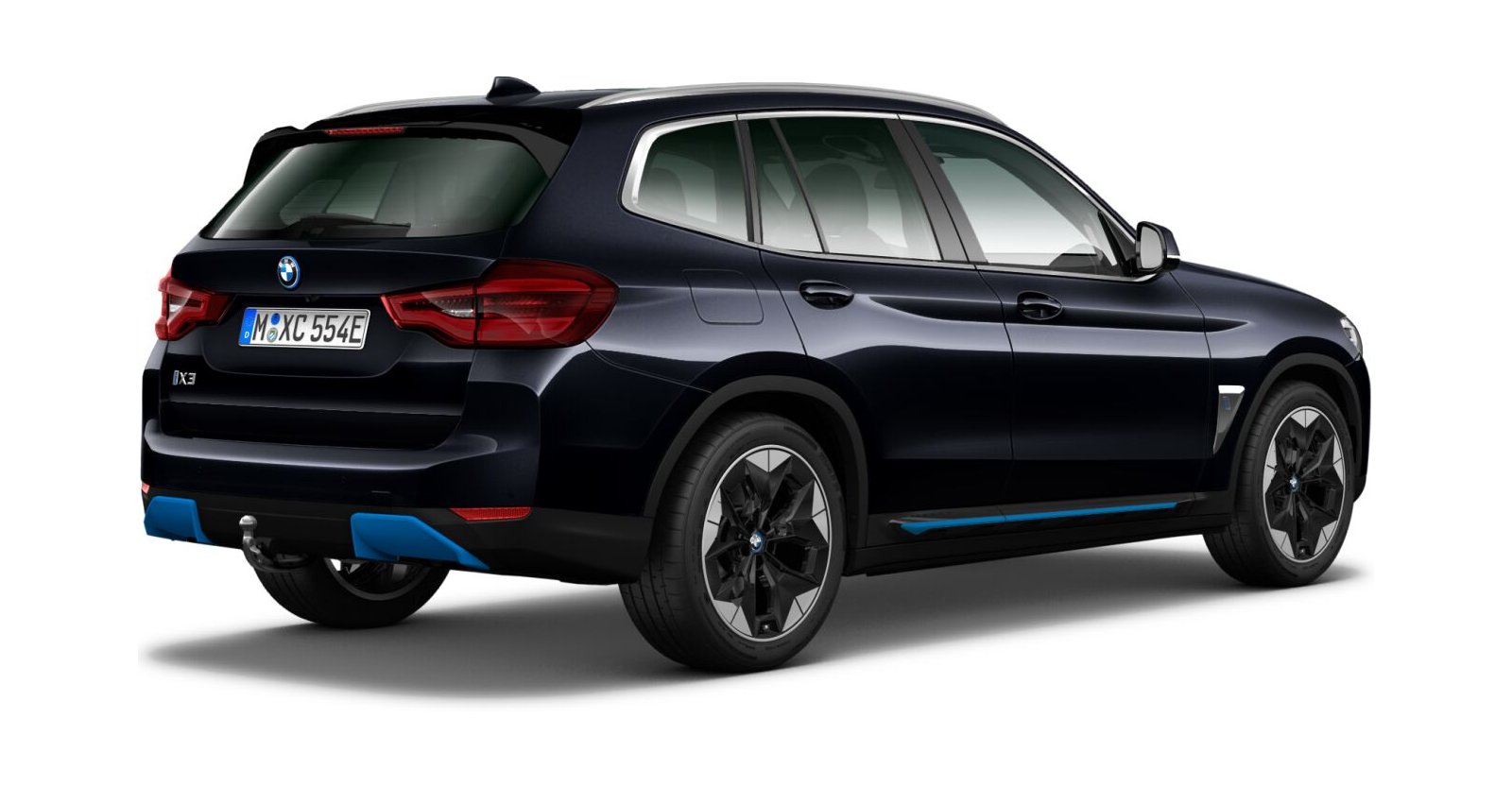 BMW BMW I in Schwarz von hinten BMW BMW I in Schwarz von hinten