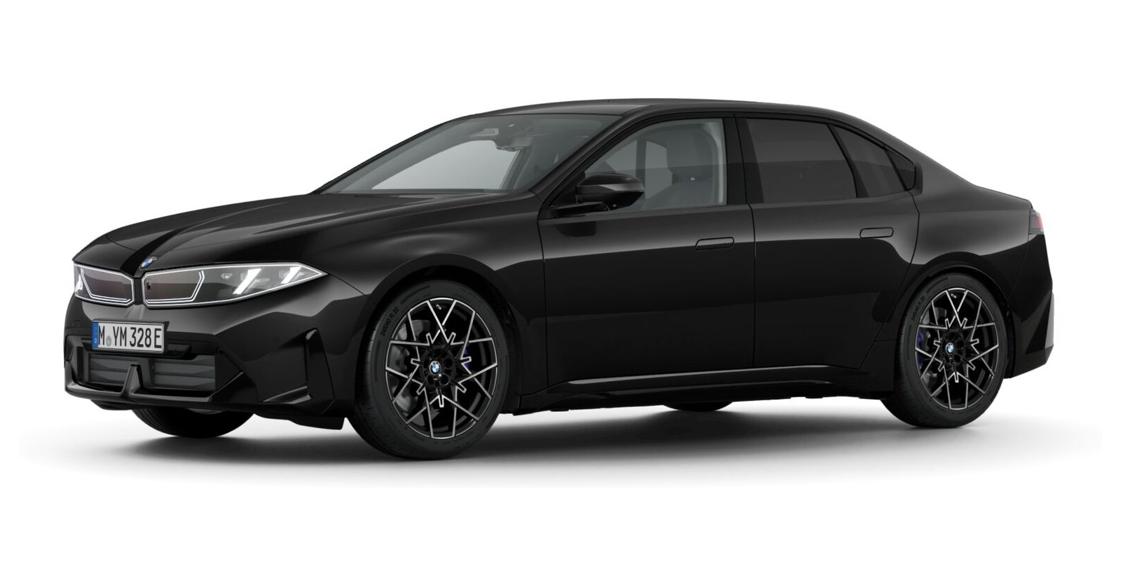 BMW i3 50 xDrive in Schwarz von vorne BMW i3 50 xDrive in Schwarz von vorne