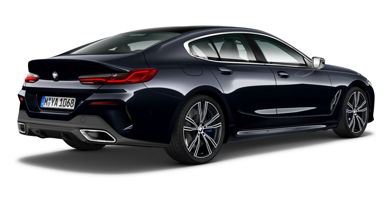 BMW BMW 8er in Schwarz von hinten BMW BMW 8er in Schwarz von hinten