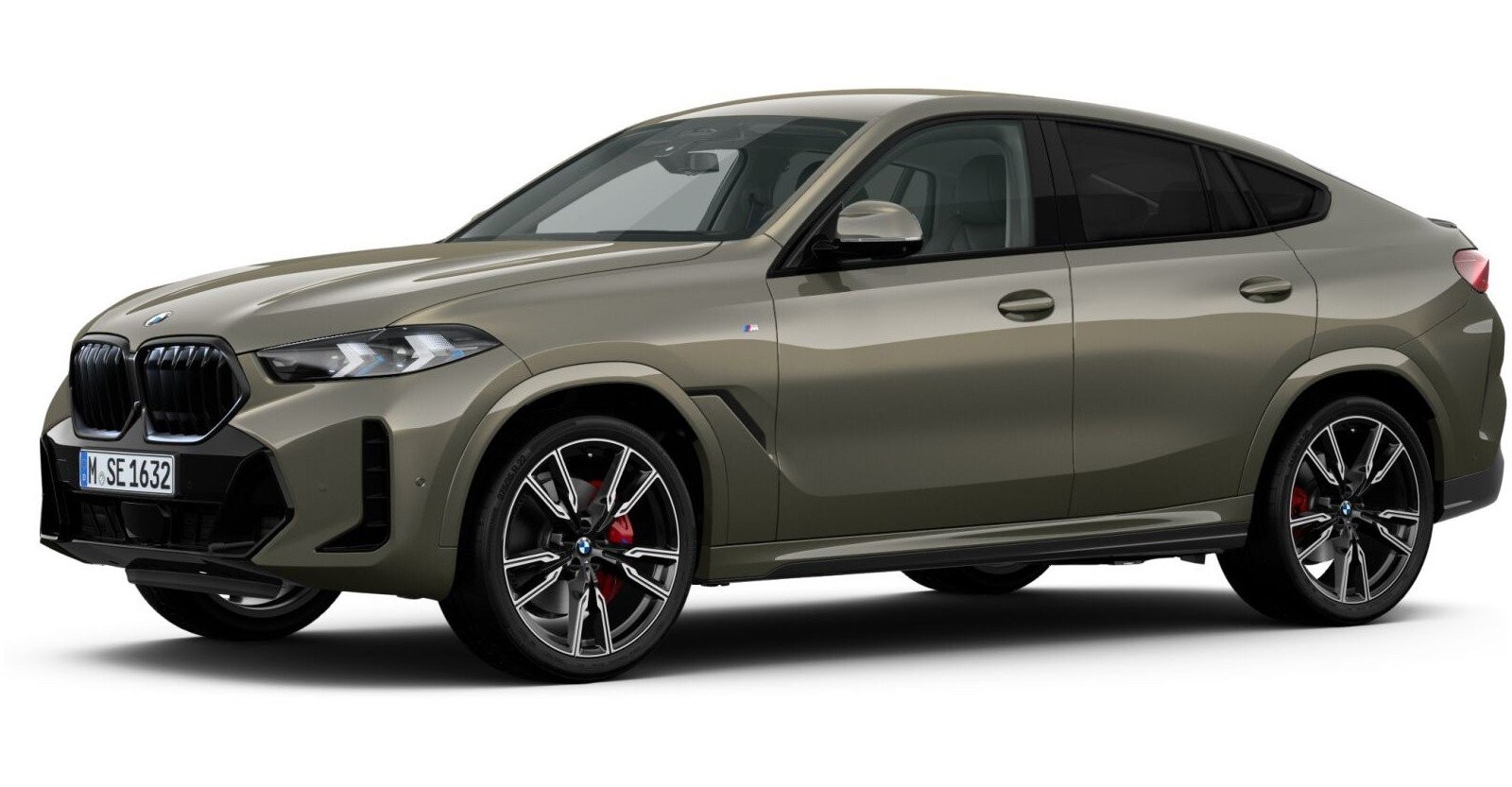 BMW X6 xDrive30d M Sport in Grün von vorne BMW X6 xDrive30d M Sport in Grün von vorne