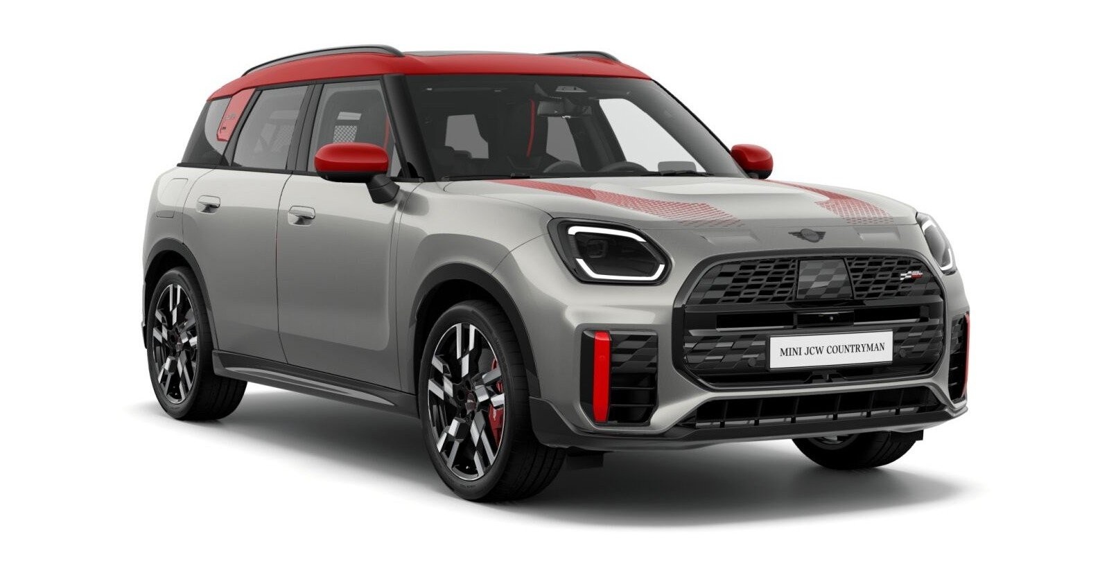 MINI JCW Countryman ALL4 in Silber von vorne