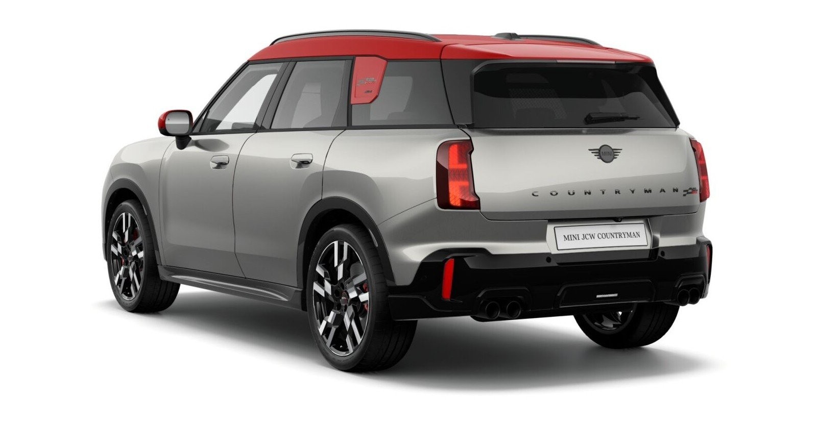 MINI MINI Countryman in Silber von hinten MINI MINI Countryman in Silber von hinten