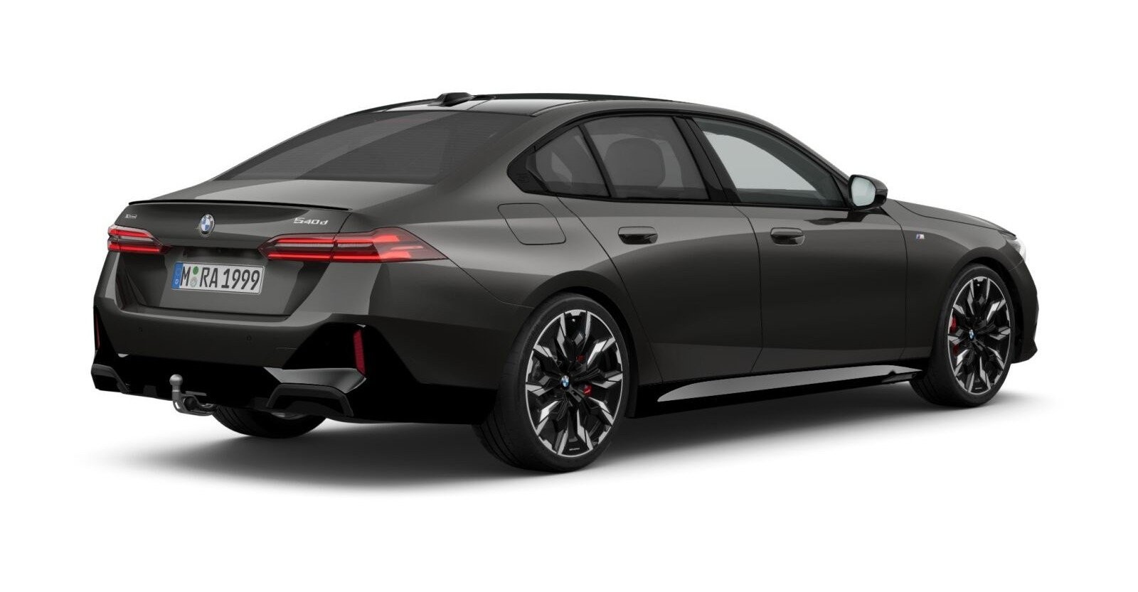 BMW BMW 5er in Grau von hinten