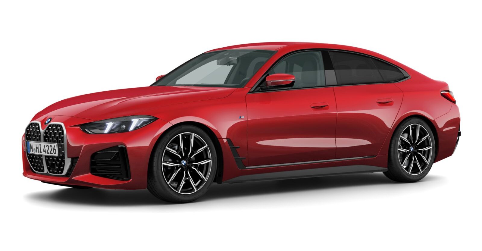 BMW 420i Gran Coupé in Rot von vorne BMW 420i Gran Coupé in Rot von vorne
