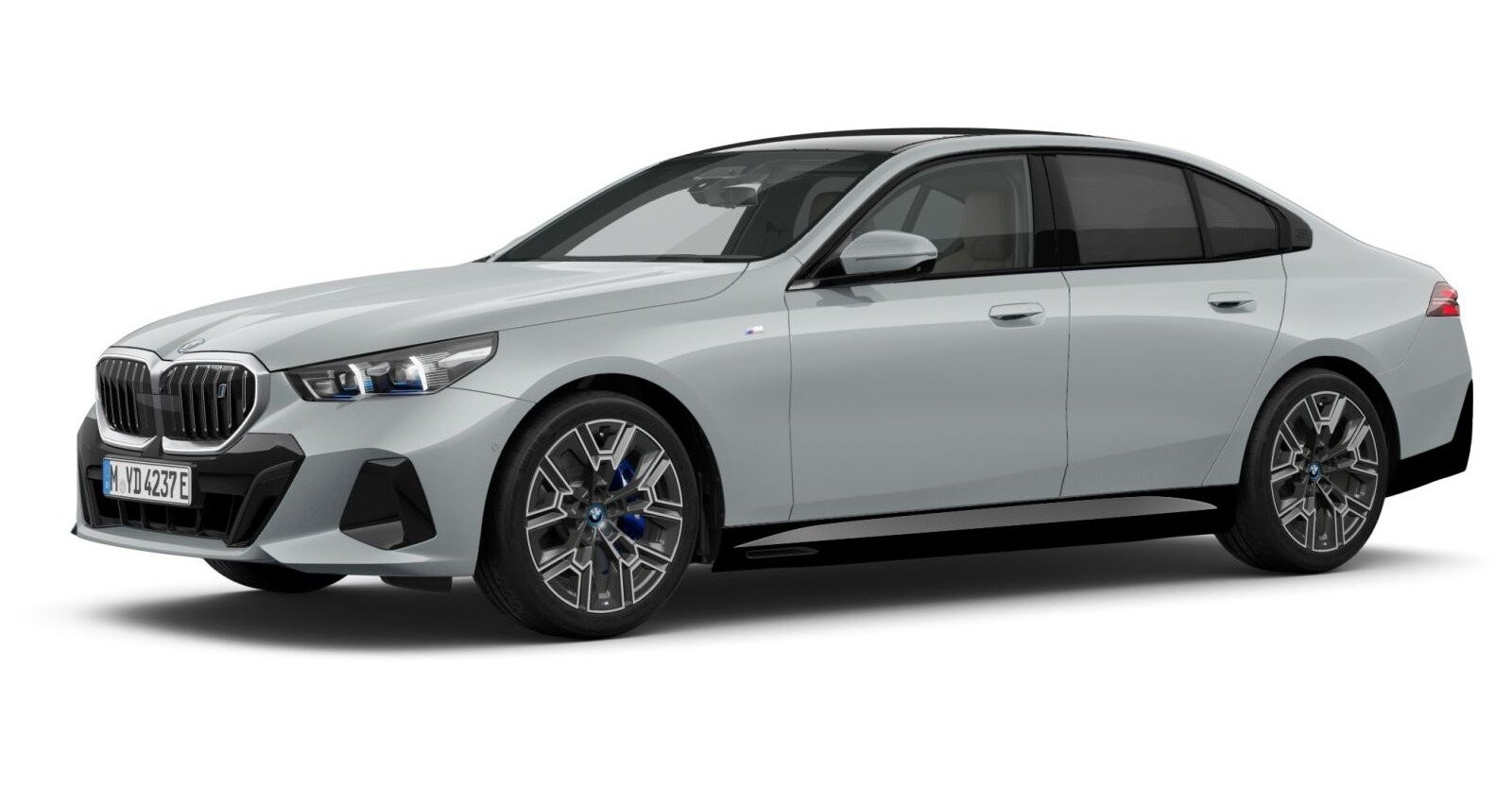 BMW i5 eDrive40 Limousine in Grau von vorne BMW i5 eDrive40 Limousine in Grau von vorne