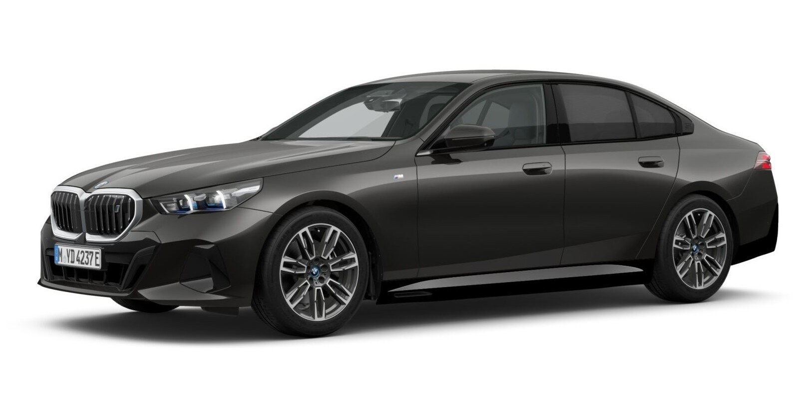 BMW i5 eDrive40 Limousine in Grau von vorne BMW i5 eDrive40 Limousine in Grau von vorne
