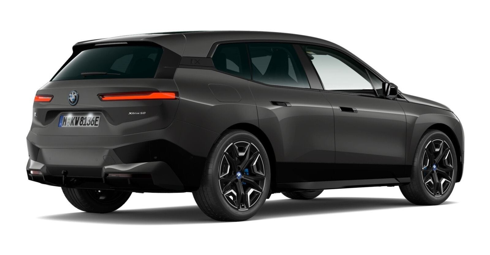 BMW BMW I in Grau von hinten BMW BMW I in Grau von hinten