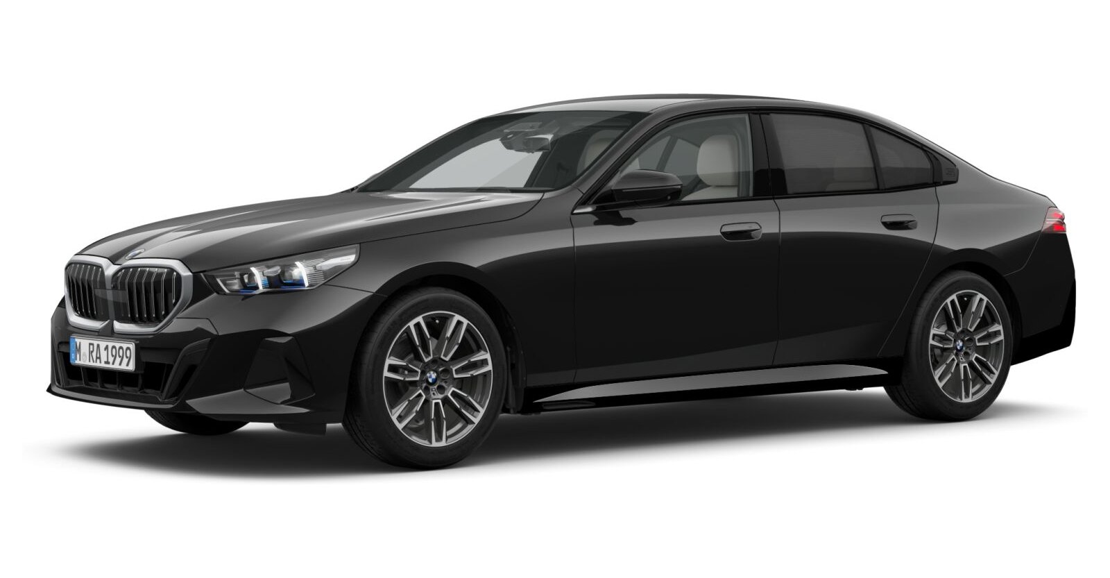 BMW BMW 5er in Schwarz von vorne BMW BMW 5er in Schwarz von vorne