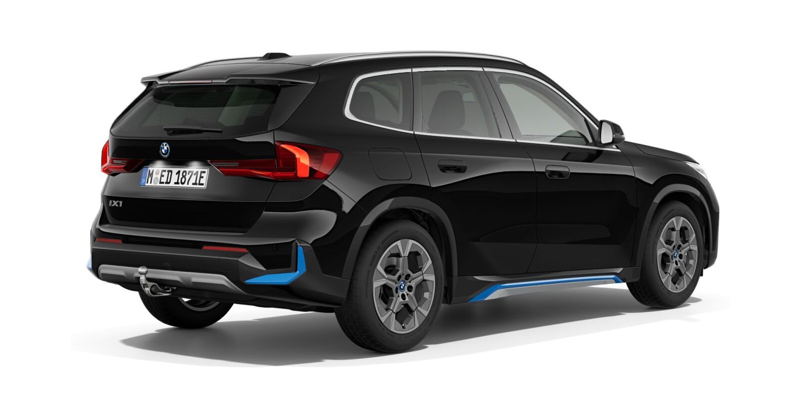 BMW BMW I in Schwarz von hinten BMW BMW I in Schwarz von hinten