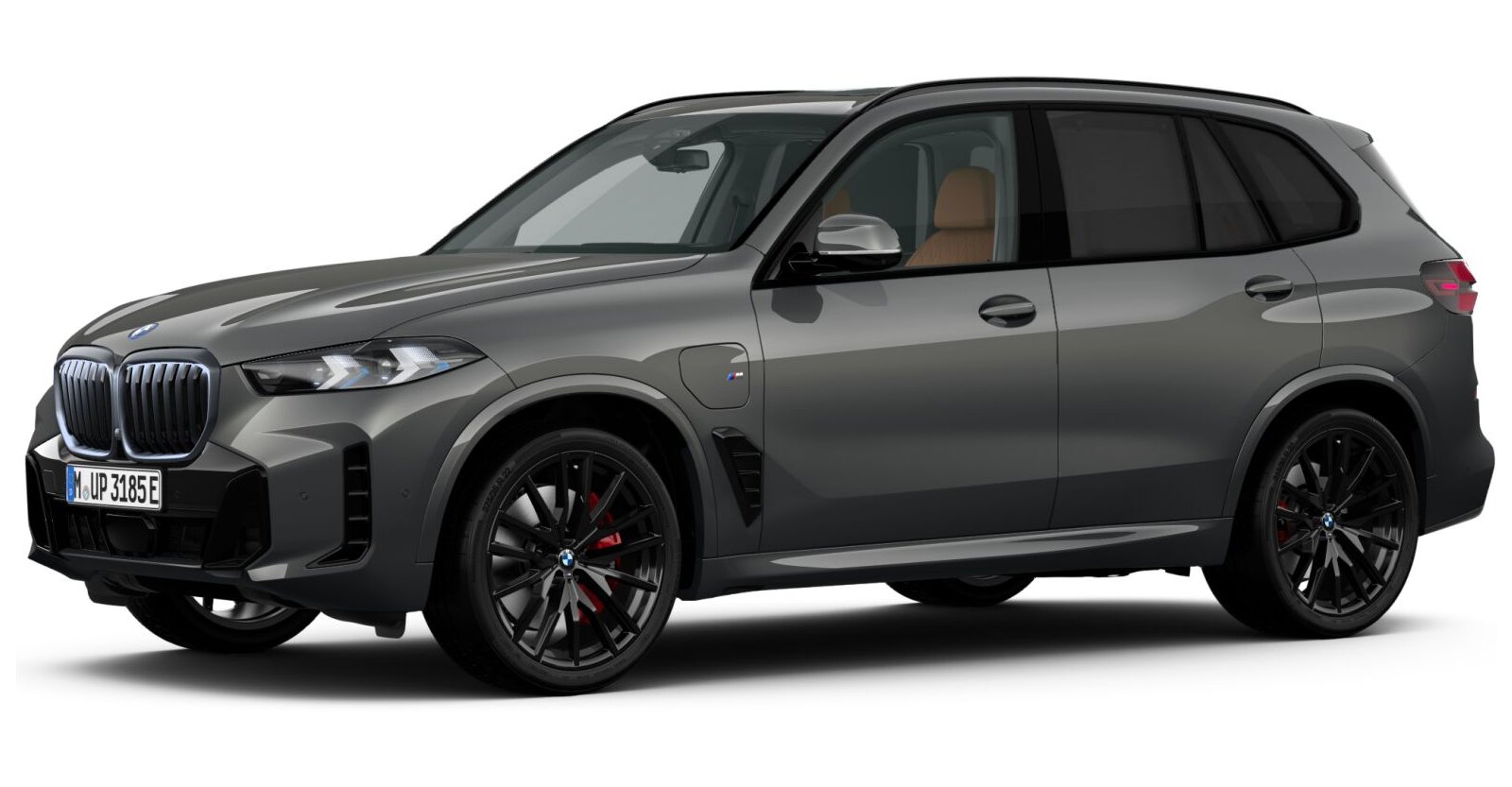BMW X5 xDrive50e in Grau von vorne