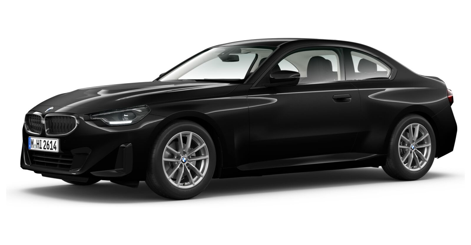 BMW BMW 2er in Schwarz von vorne BMW BMW 2er in Schwarz von vorne