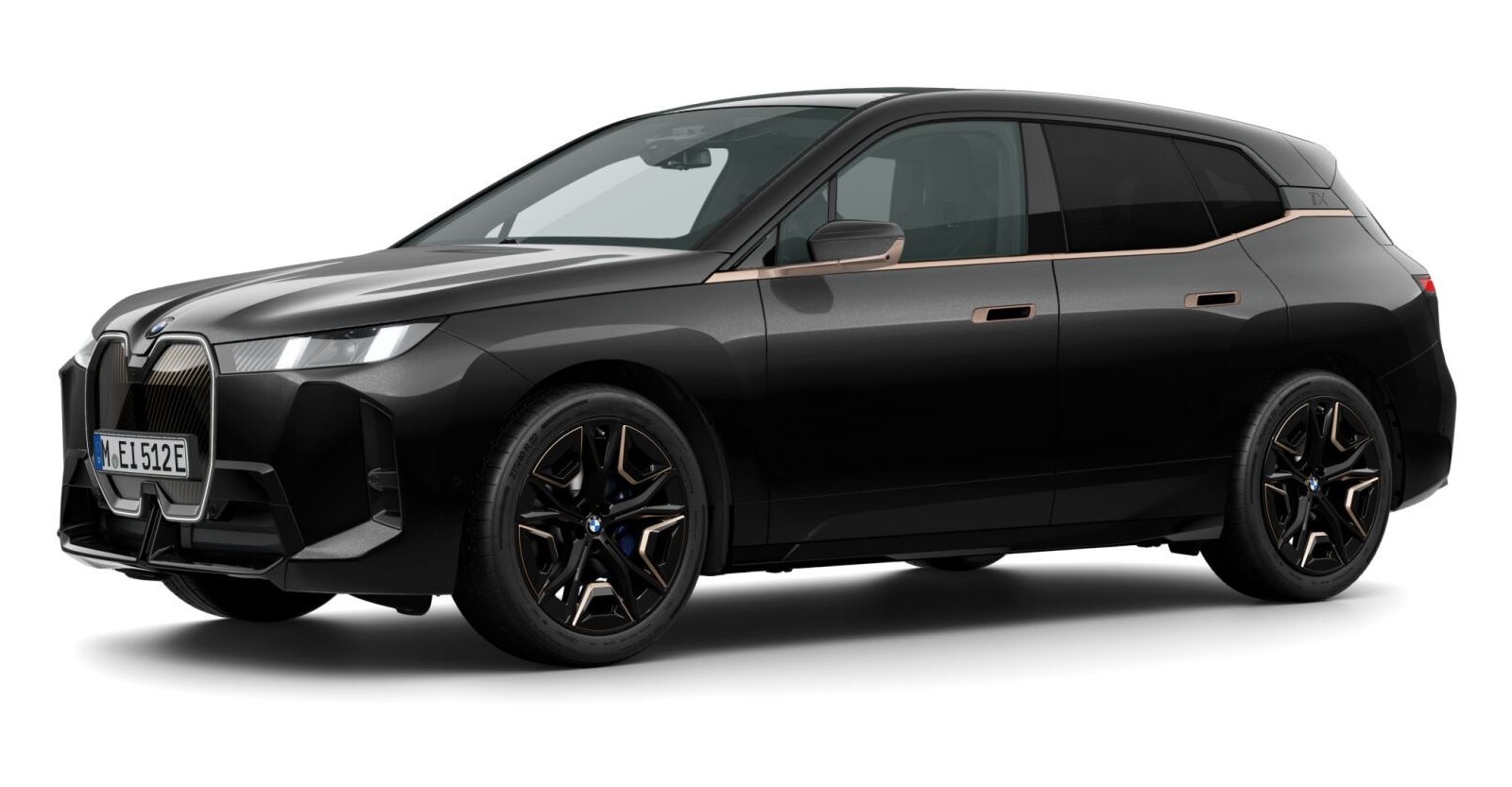 BMW BMW I in Schwarz von vorne BMW BMW I in Schwarz von vorne