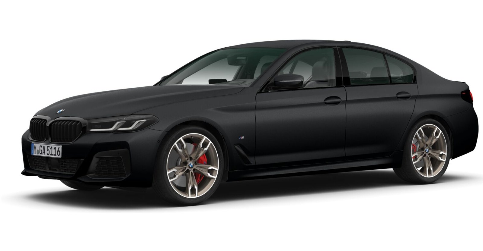 BMW BMW 5er in Schwarz von vorne BMW BMW 5er in Schwarz von vorne