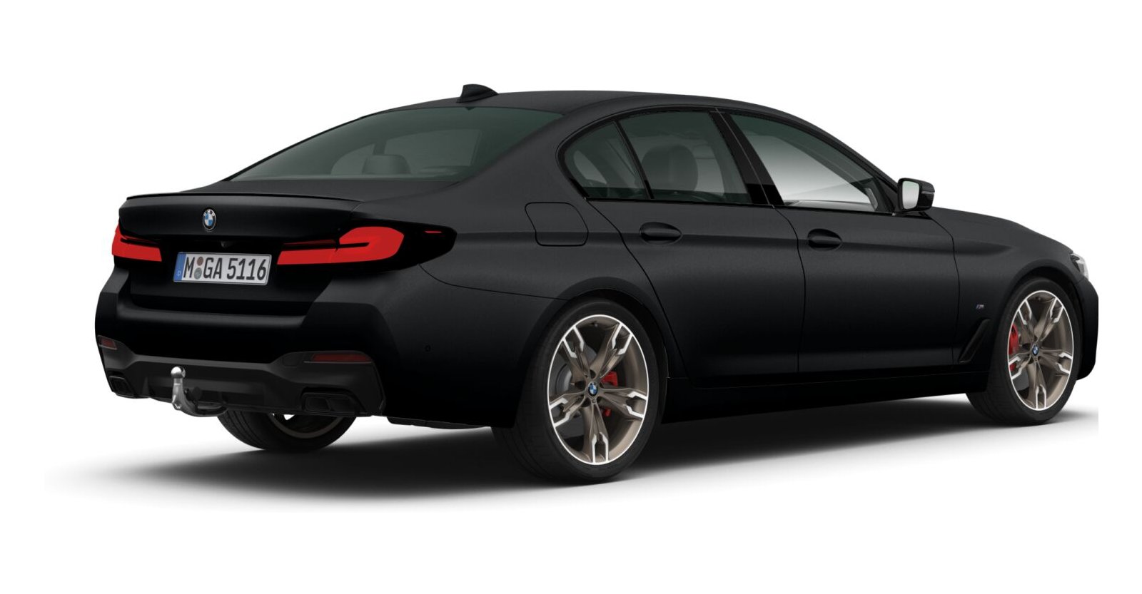 BMW BMW 5er in Schwarz von hinten BMW BMW 5er in Schwarz von hinten
