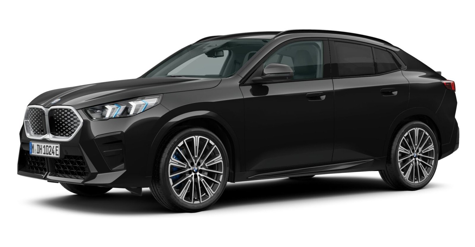 BMW BMW I in Schwarz von vorne BMW BMW I in Schwarz von vorne