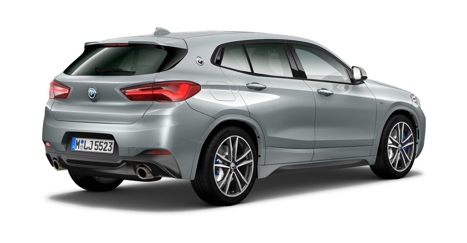 BMW BMW X in Grau von hinten BMW BMW X in Grau von hinten