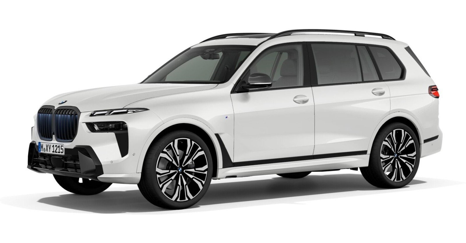 BMW X7 xDrive40d in Weiß von vorne BMW X7 xDrive40d in Weiß von vorne