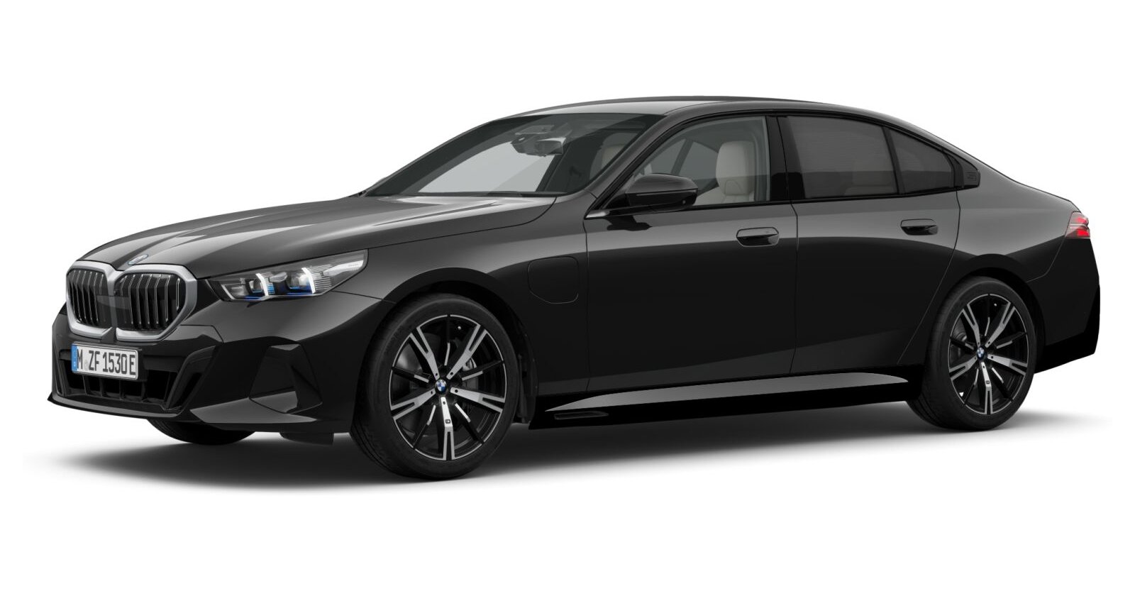 BMW BMW 5er in Schwarz von vorne BMW BMW 5er in Schwarz von vorne