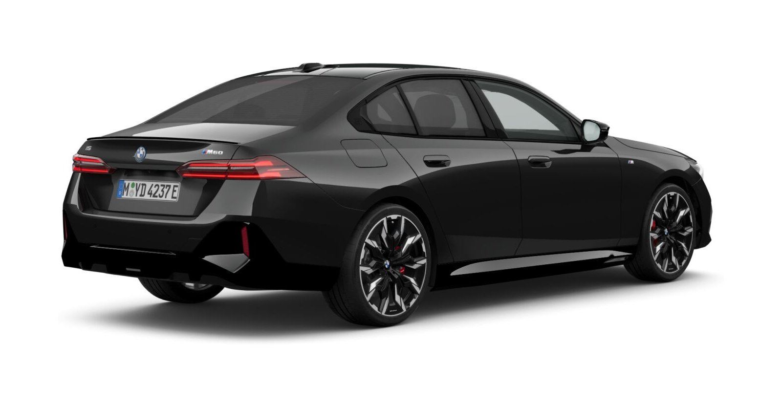 BMW BMW I in Schwarz von hinten BMW BMW I in Schwarz von hinten