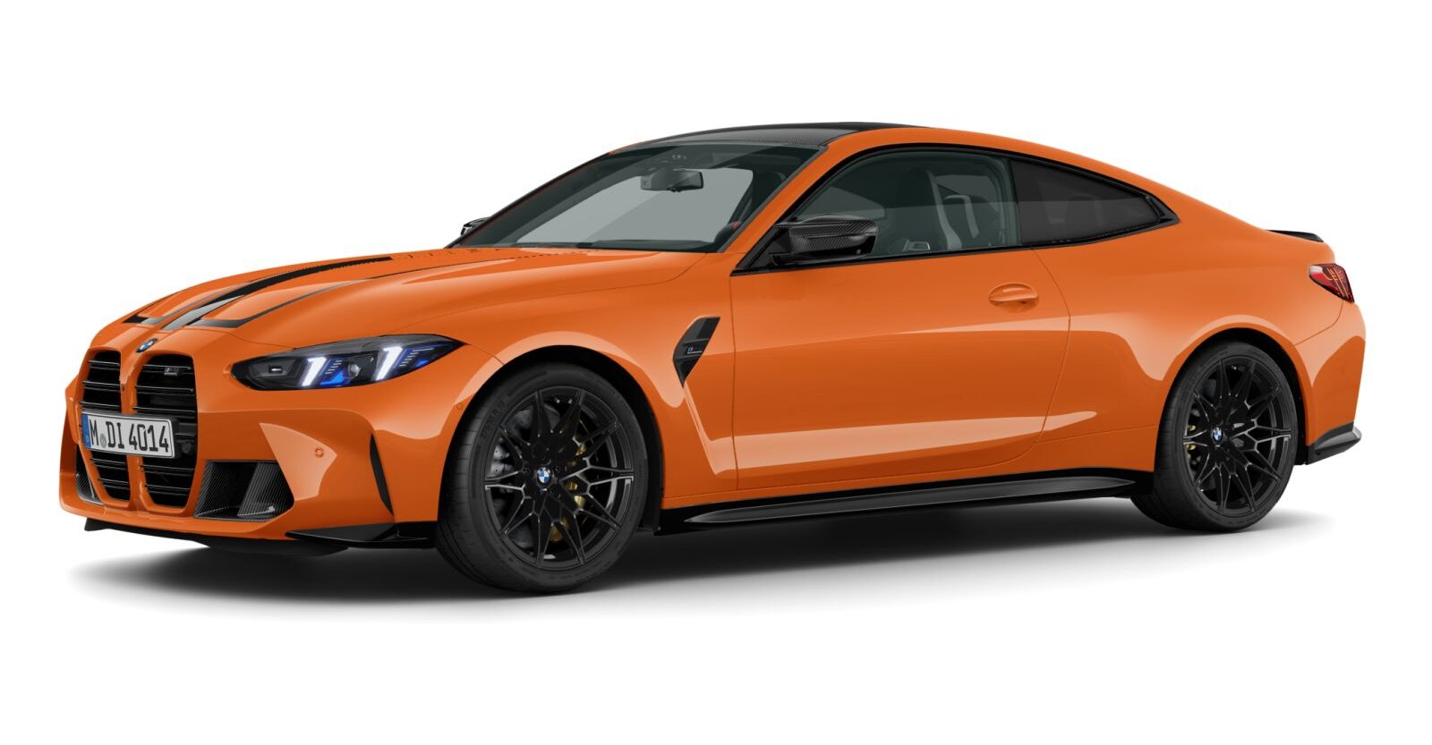 BMW BMW M in Orange von vorne BMW BMW M in Orange von vorne