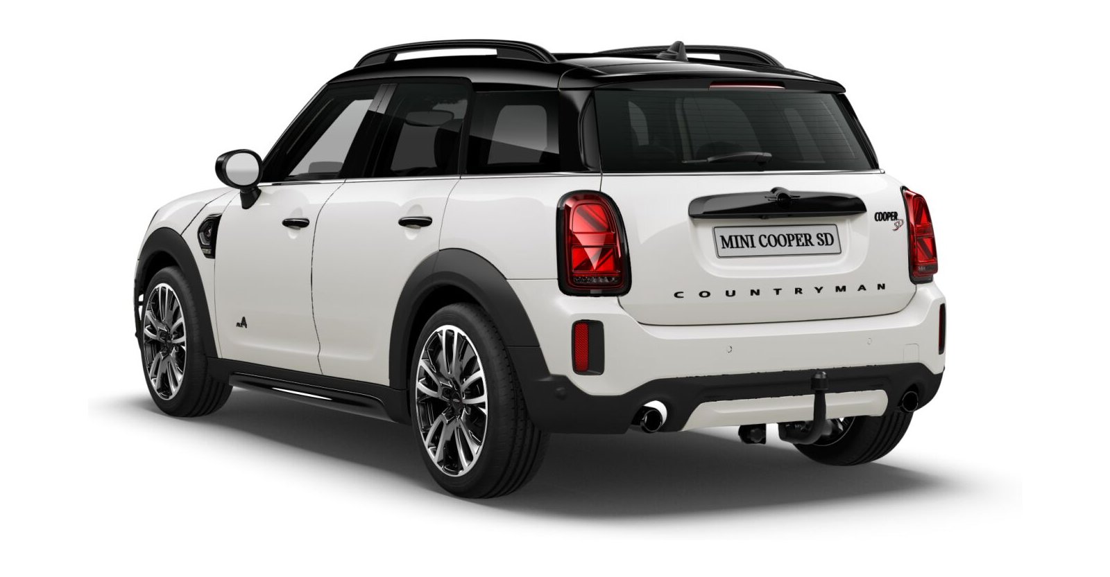 MINI MINI Countryman in Weiß von hinten MINI MINI Countryman in Weiß von hinten