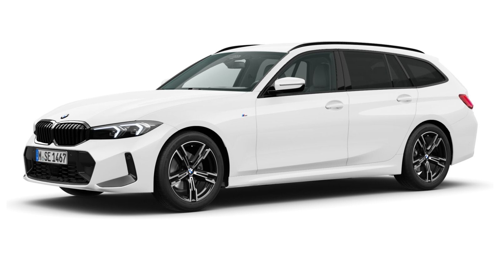 BMW BMW 3er in Weiß von vorne BMW BMW 3er in Weiß von vorne