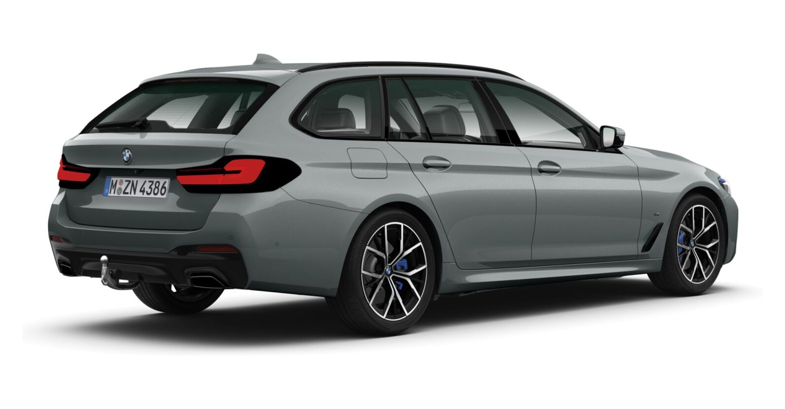 BMW BMW 5er in Grau von hinten BMW BMW 5er in Grau von hinten