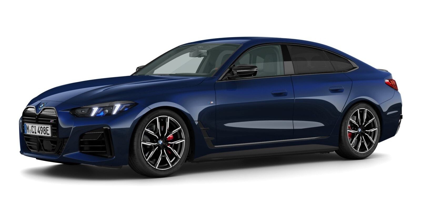 BMW BMW I in Blau von vorne BMW BMW I in Blau von vorne