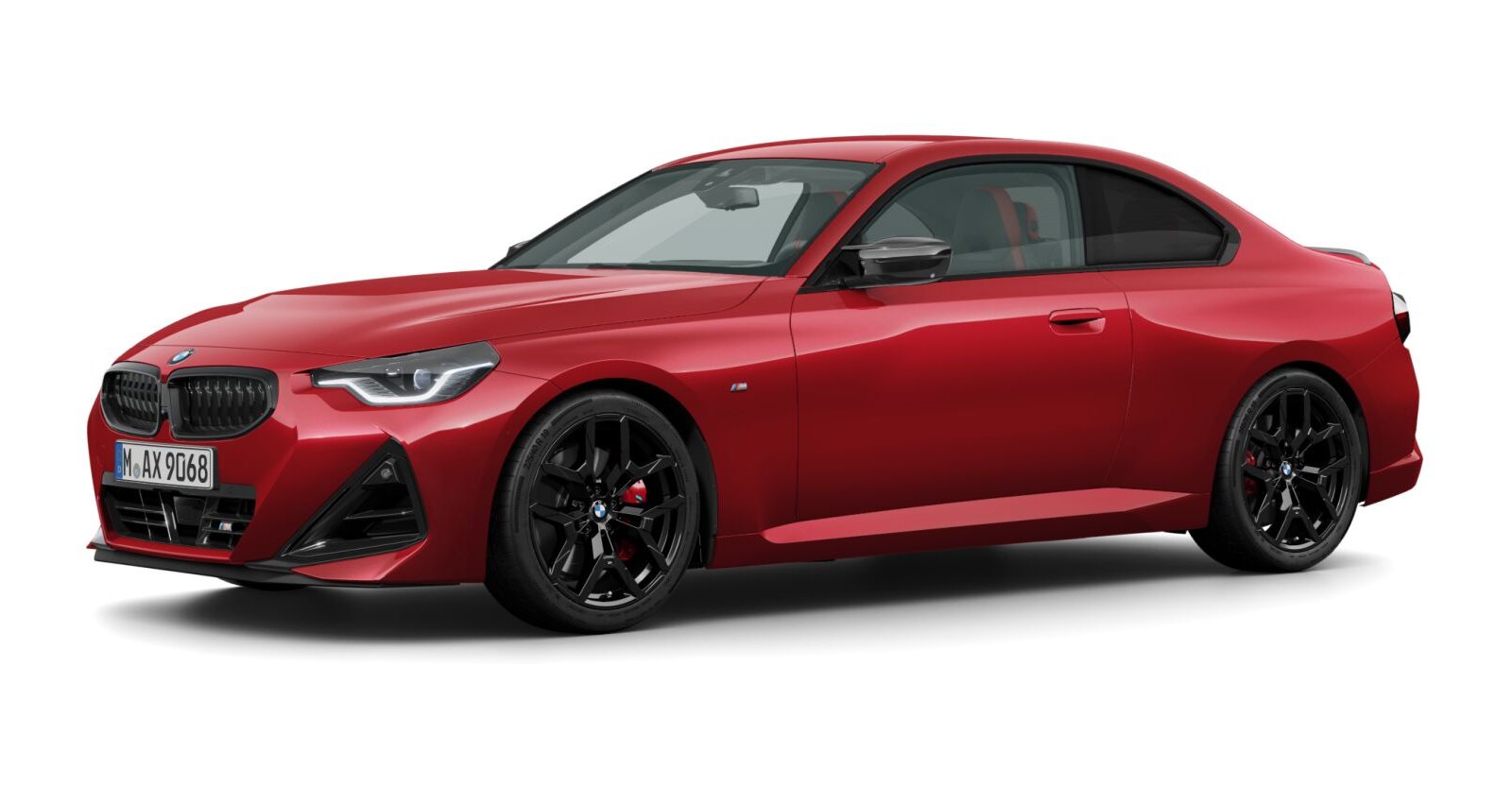 BMW M240i xDrive Coupé in Rot von vorne