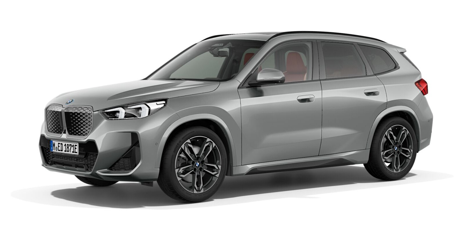 BMW iX1 xDrive30 in Grau von vorne BMW iX1 xDrive30 in Grau von vorne