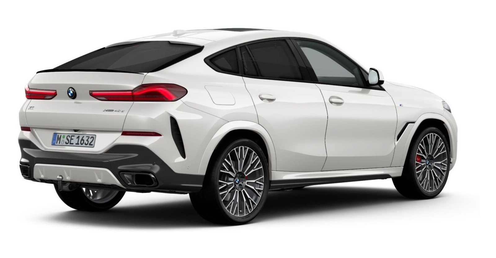 BMW BMW X in Weiß von hinten BMW BMW X in Weiß von hinten