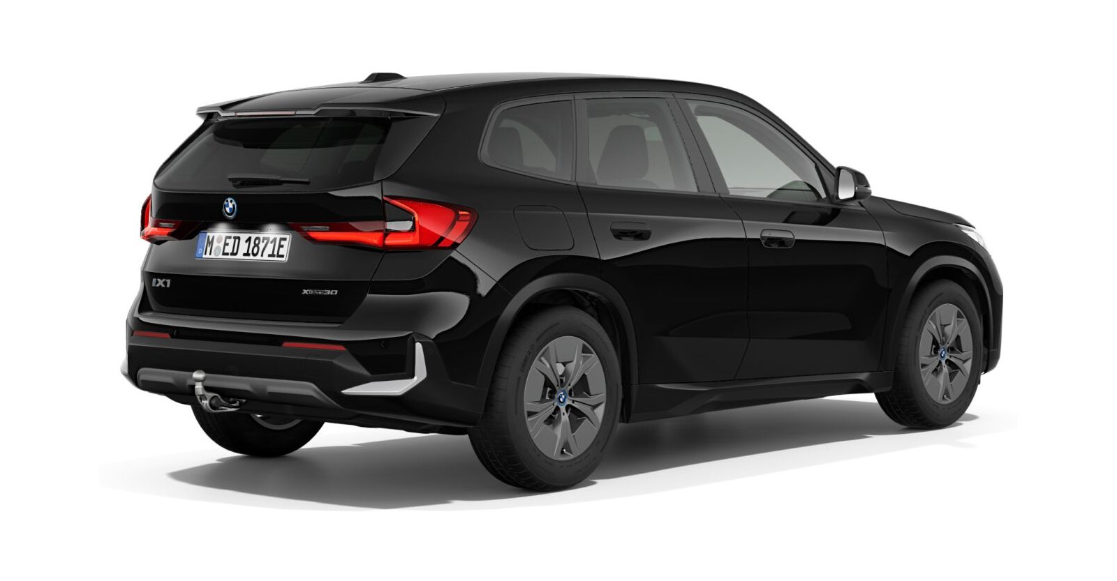 BMW BMW I in Schwarz von hinten BMW BMW I in Schwarz von hinten
