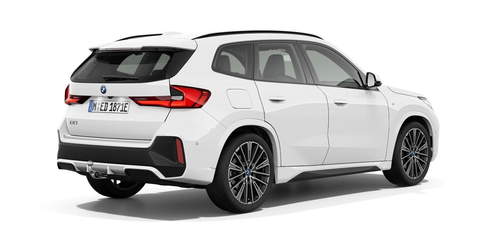 BMW BMW I in Weiß von hinten BMW BMW I in Weiß von hinten