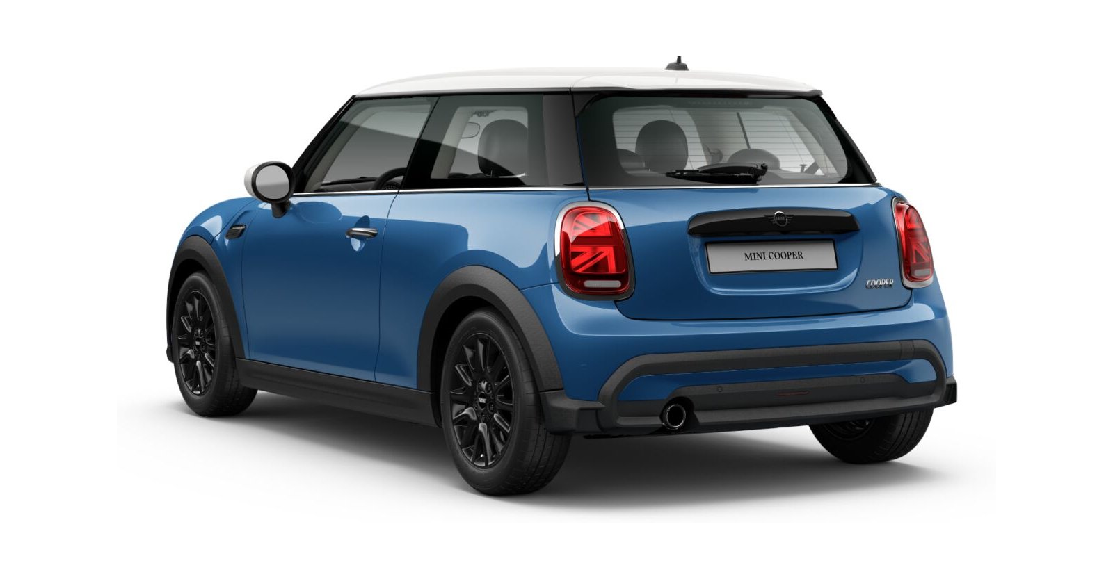 MINI MINI 3-Türer in Blau von hinten MINI MINI 3-Türer in Blau von hinten