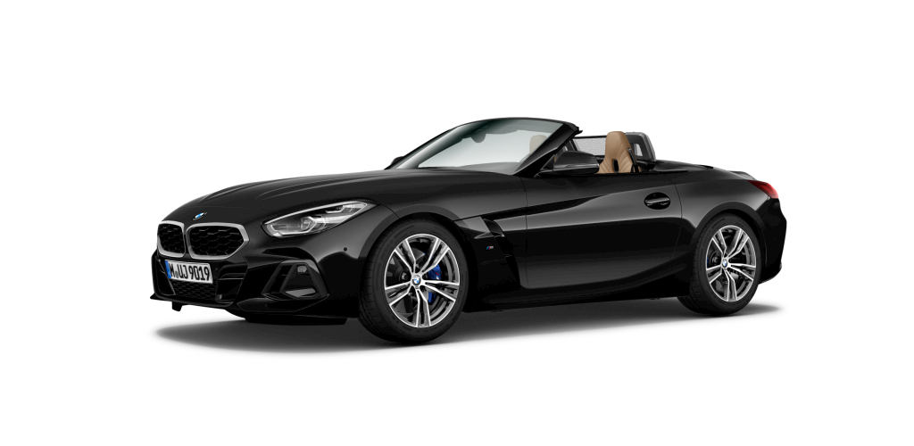 BMW Z4 sDrive30i in Schwarz von vorne BMW Z4 sDrive30i in Schwarz von vorne