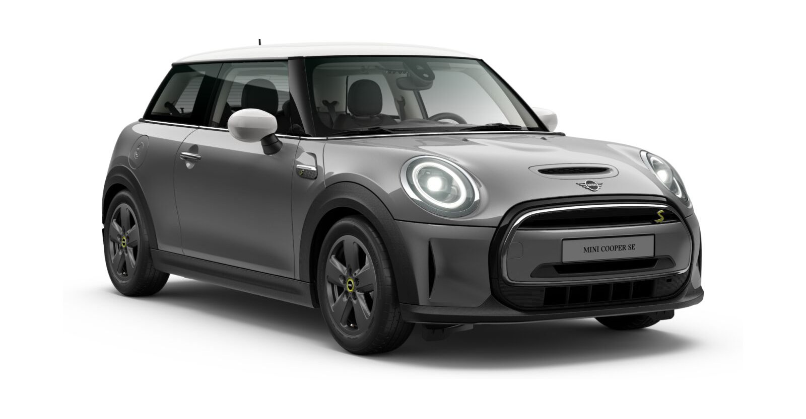 MINI Cooper SE in Grau von vorne MINI Cooper SE in Grau von vorne