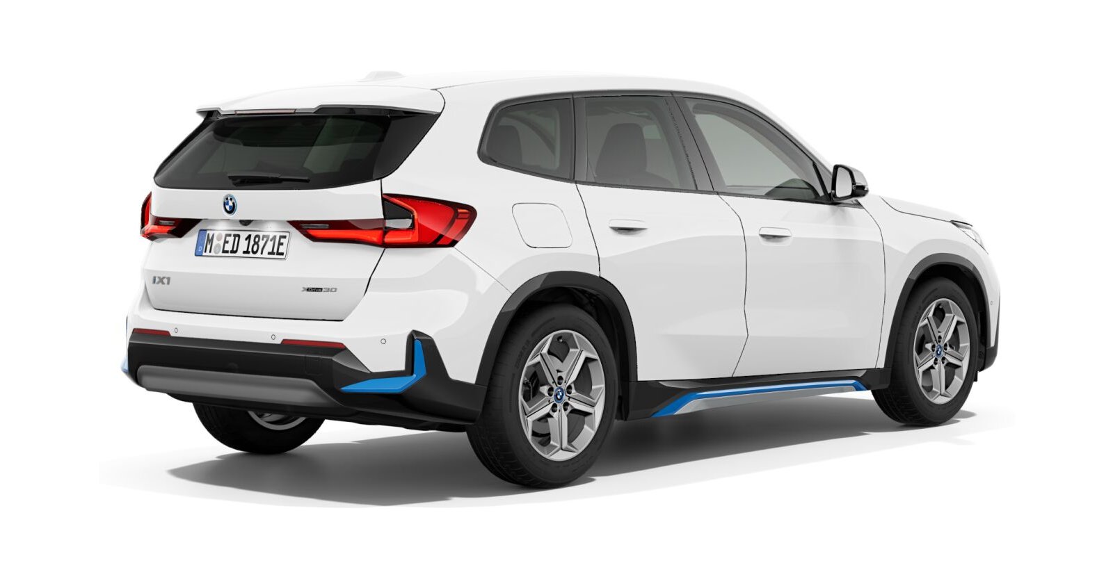 BMW BMW I in Weiß von hinten