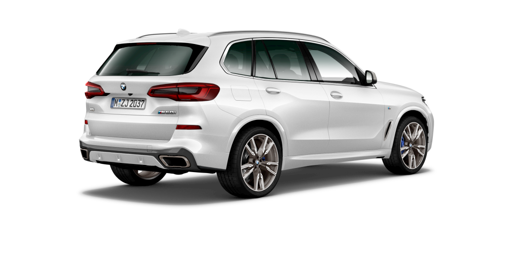BMW BMW X in Weiß von hinten BMW BMW X in Weiß von hinten