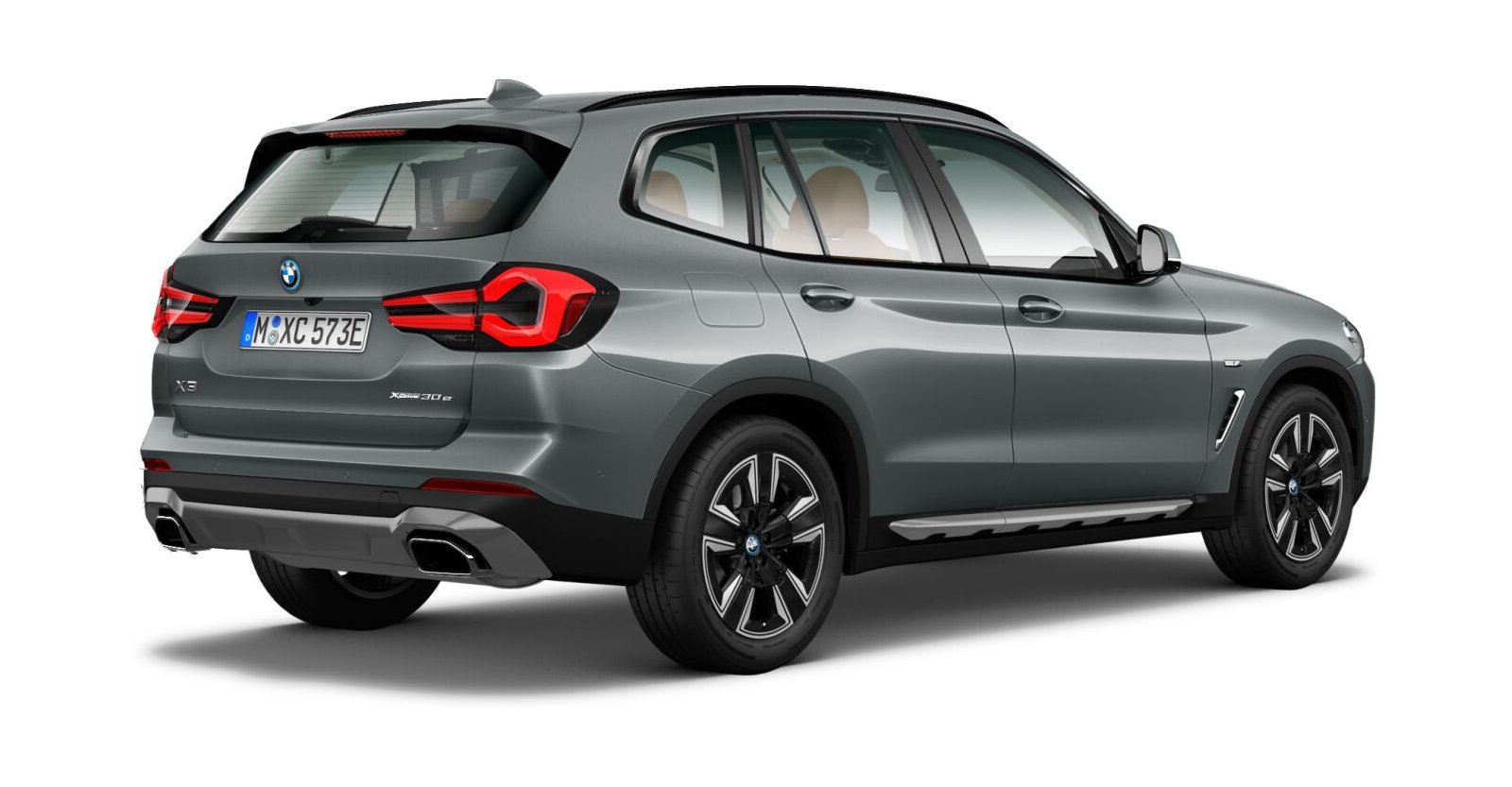 BMW BMW X in Grau von hinten BMW BMW X in Grau von hinten